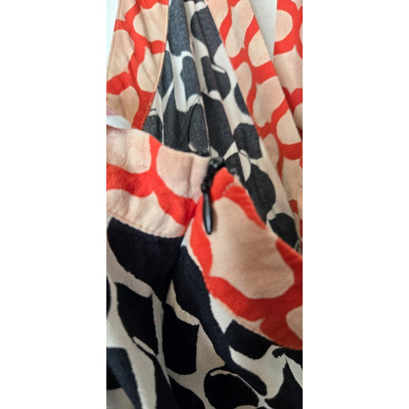 MANGO Womens Jumpsuit Small Black White Printed Halter Wrap Tie Waist Backless - Picture 10 of 13